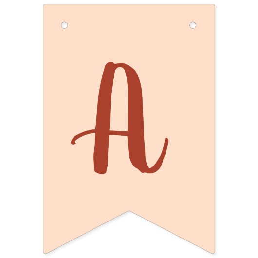 Terracotta Boho Rainbow Clouds First Birthday Vlaggetjes (Derde vlag)