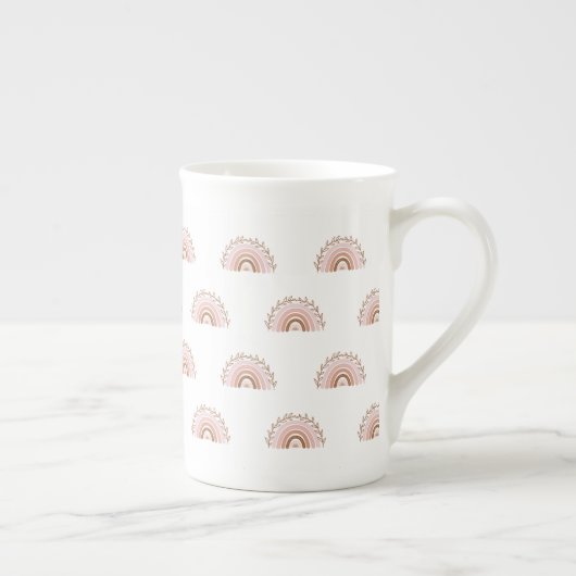 Terracotta Boho Rainbow, Dusty Pink Mok (Rechts)