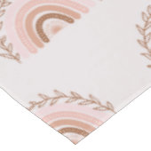 Terracotta Boho Rainbow, Dusty Pink Tafelkleed (Gekanteld)
