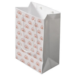 Terracotta Boho Rainbow, Stusty Pink Wrapping Pape Medium Cadeauzakje