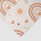 Terracotta boho regenboog patroon   tissuepapier (Detail)