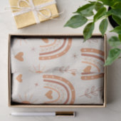 Terracotta boho regenboog patroon   tissuepapier (Geschenk)