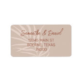 Terracotta Boho Retouradres Etiket (Voorkant)