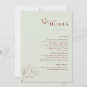 Terracotta Boho Route, Rust Wedding Programma (Voorkant)