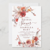 Terracotta Boho Rust Oranje Burgundy Vrijgezellenf Kaart (Voorkant)