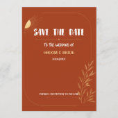 Terracotta Boho Save The Date (Voorkant)