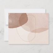 Terracotta Boho Strand Eenvoudige Details Eenvoudi RSVP Kaartje (Achterkant)