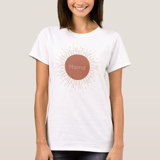 Terracotta Boho Sun T-shirt (Voorkant)