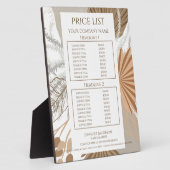 Terracotta Boho Tropical Fotoplaat (Zijkant)