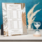 Terracotta Boho Tropical Fotoplaat (Zijkant)