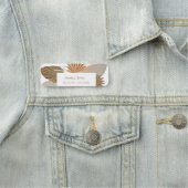 Terracotta Boho Tropical Naamplaatje (In situ)