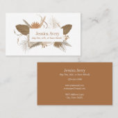 Terracotta Boho Tropical Visitekaartje (Voorkant / Achterkant)