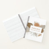 Terracotta Boho Tropisch  Notitieboek (Binnen)