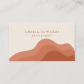 terracotta boho visitekaartje modern bedrijf (Voorkant)