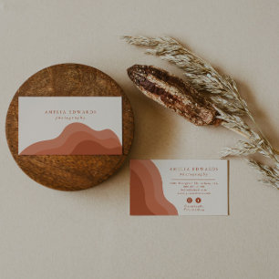 terracotta boho visitekaartje modern bedrijf