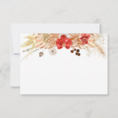 Terracotta Boho Vrijgezellenfeest Dank u Kaarten RSVP Kaartje (Achterkant)