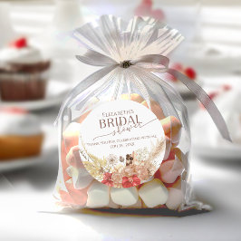 Terracotta Boho Vrijgezellenfeest dank u Sticker