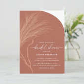 Terracotta Boho-Vrijgezellenfeest Kaart (Staand voorkant)