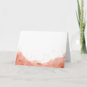 Terracotta Boho Waterverf Desert Baby shower Bedankkaart (Achterkant)