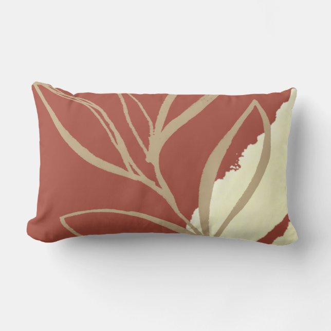 Terracotta Boho Waterverf Kussen (Voorkant)