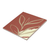 Terracotta Boho Waterverf Tegeltje (Zijkant)