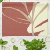 Terracotta Boho Waterverf Theedoek (Gevouwen)