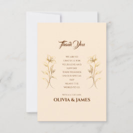 Terracotta Boho Wedding Dank u kaart