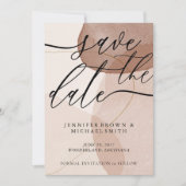 Terracotta Boho Wedding Save Date Custom Photo Save The Date (Voorkant)