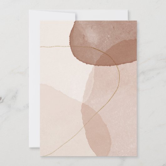 Terracotta Boho Wedding Save Date Custom Photo Save The Date (Achterkant)