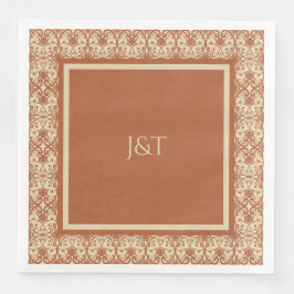 Terracotta  Boho Wedding Servet