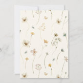 Terracotta Boho Wildflower Vrijgezellenfeest Kaart (Achterkant)