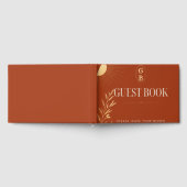 Terracotta Boho Zon Huwelijk Gastenboek (Volledig)