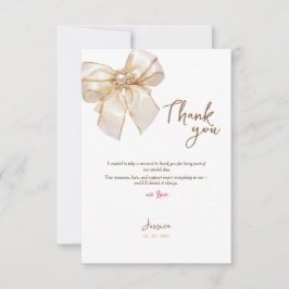 terracotta boog bruids elegante douche bedankkaart