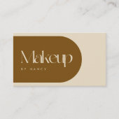 Terracotta Boog Make-up Artiest QR Code Visitekaartje (Voorkant)