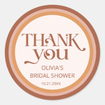 Terracotta Boog Typografie Bruiloft Dank Je