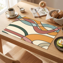 Terracotta Bos Groen Boho Modern Abstract