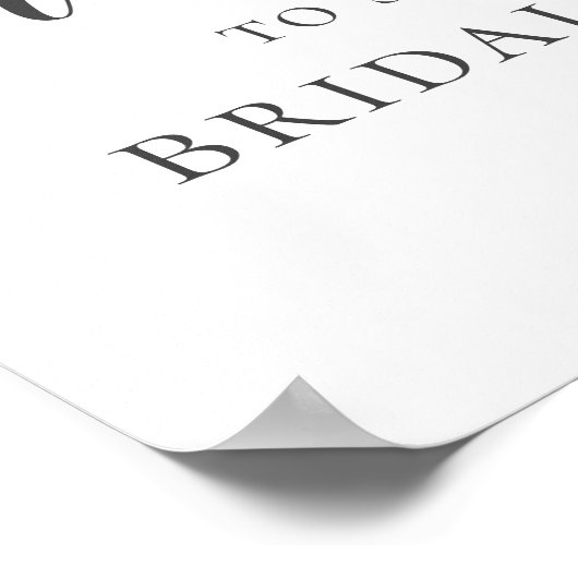 Terracotta  Botanisch Vrijgezellenfeest Welkom Poster (Hoek)