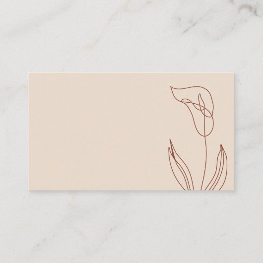 Terracotta Botanische Baby shower Diaper Raffle Informatiekaartje (Achterkant)