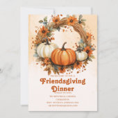 terracotta botanische herfst tonen Friendsgiving Kaart (Voorkant)