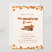 terracotta botanische herfst tonen Friendsgiving Kaart (Voorkant)