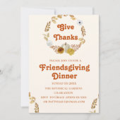 terracotta botanische herfst tonen Friendsgiving Kaart (Voorkant)