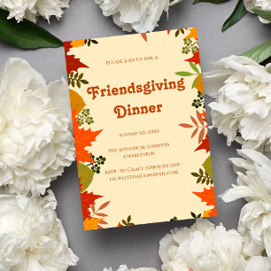 terracotta botanische herfst tonen Friendsgiving Kaart