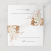 Terracotta Botanische Pampas Grass Desert Palms Plaatskaartje (Buitenkant ongevouwen)