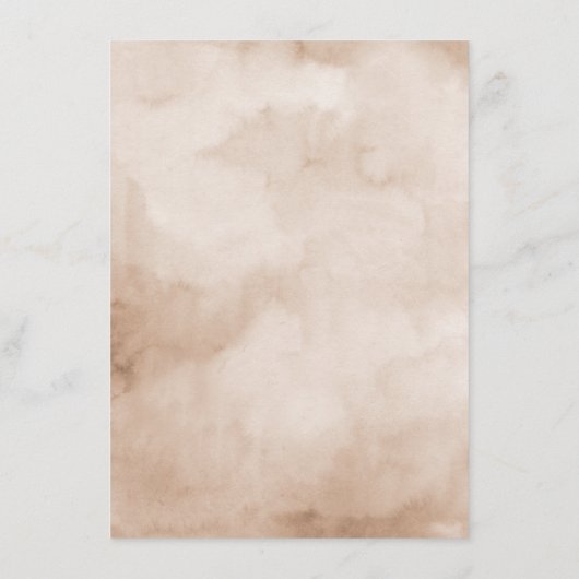 Terracotta Bourgondië Mauve Bloemige Geometrische  Informatiekaartje (Achterkant)