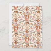 Terracotta Bow Baby Foto Geboorteaankondiging Aankondiging (Achterkant)