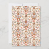 Terracotta Bows Blossom Wedding Repetitie Diner Kaart (Achterkant)