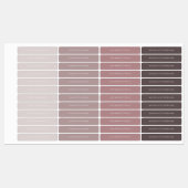 Terracotta Boys Typografie Waterdichte School Labels (Vel)