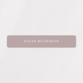 Terracotta Boys Typografie Waterdichte School Labels (Design 2)