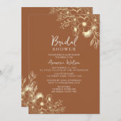 Terracotta Bridal Shower Kaart (Voorkant / Achterkant)