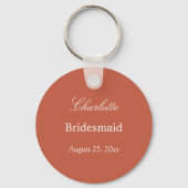 Terracotta Bridesmaid Dank u Sleutelhanger (Voorkant)